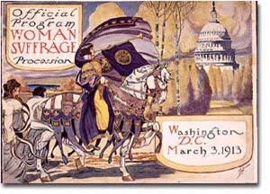 Suffrage March Program Courtesy US Library of Congress